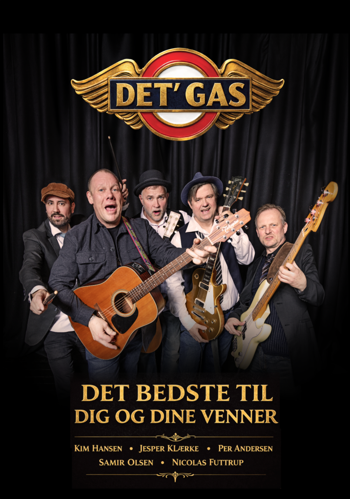 Billede af de 5 medlemmer fra Det Gas, Kim Hansen, Jesper Klærke, Per Andersen, Samir Olsen og Nicolas Futtrup